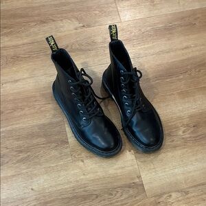 Dr. Martens Black Leather Combat Boots